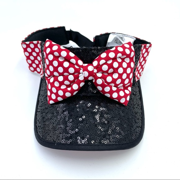 Disney Accessories - Disney Minnie Mouse Visor Red & White Dots